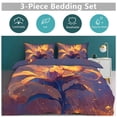 thumbnail image 5 of 3 Pcs Soft Bedding Set, Includes 1 Duvet Cover with Zipper And 2 Pillow,Shams Fantasy Butterfly Twin(86"x70"), 5 of 8
