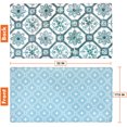 thumbnail image 2 of OPUX Anti Fatigue Kitchen Floor Mat, Reversible Cushioned Memory Foam Kitchen Rug Pad, Waterproof Non-Slip Padded Comfort Standing Mat Office Laundry Home, 32x17 (Floral Tile Blue), 2 of 7