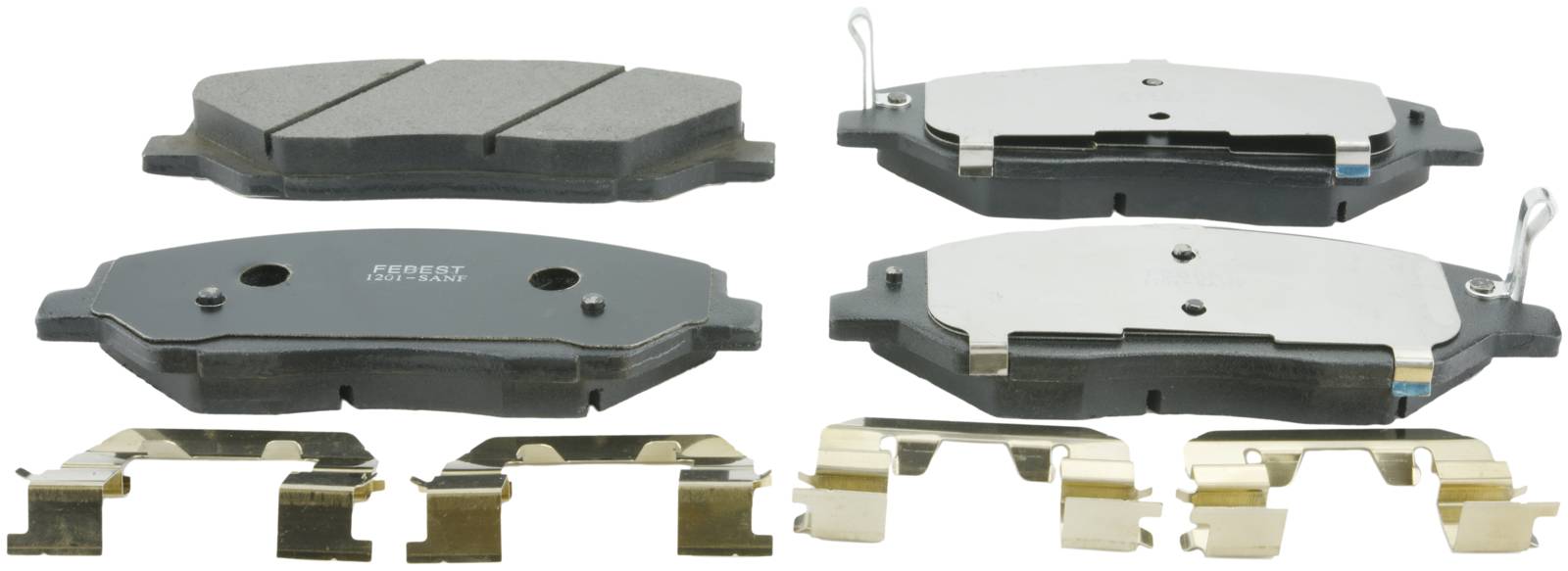 Febest PAD KIT, DISC BRAKE, FRONT KIT 1201SANF OEM 581012PA70