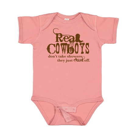 

Inktastic Real Cowboys Gift Baby Boy or Baby Girl Bodysuit