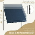 thumbnail image 4 of Outsunny 10' x 4' Retractable Awning, Freestanding & Non-Screw, Blue, 4 of 10