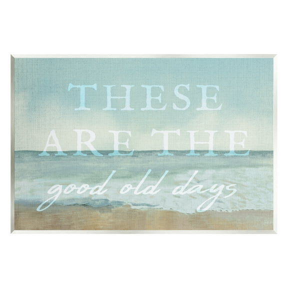 Stupell Industries Good Days Coastal Phrase Abstract Painting Unframed Art Print Wall Art, 15 x 10