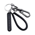 thumbnail image 1 of Kenally LLavero de coche colgante número de teléfono placa 0-9 dígitos colgante llavero cuero trenzado Metal vehículo llavero accesorio Gafas de moto Tipo 3, 1 of 6