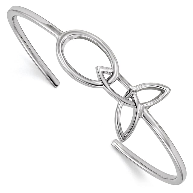 925 Sterling Silver Cuff Bangle Bracelet