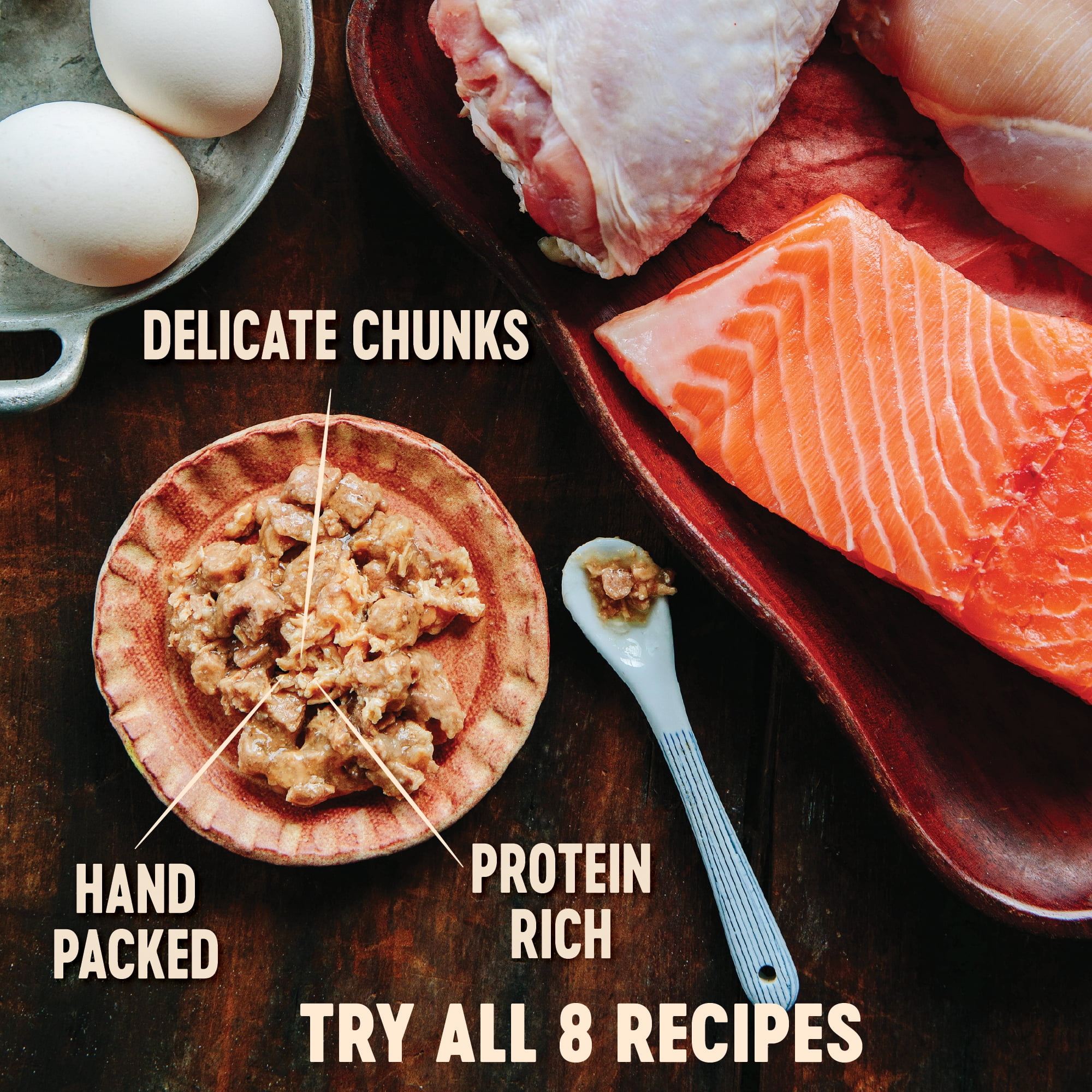 Wellness CORE Signature Selects Chunky Adult Canned Wet Cat Food, Natural, Protein Rich, Grain Free, Chicken and Wild Salmon Entrée Recipe, 5.3 oz, Pack of 12 Cans