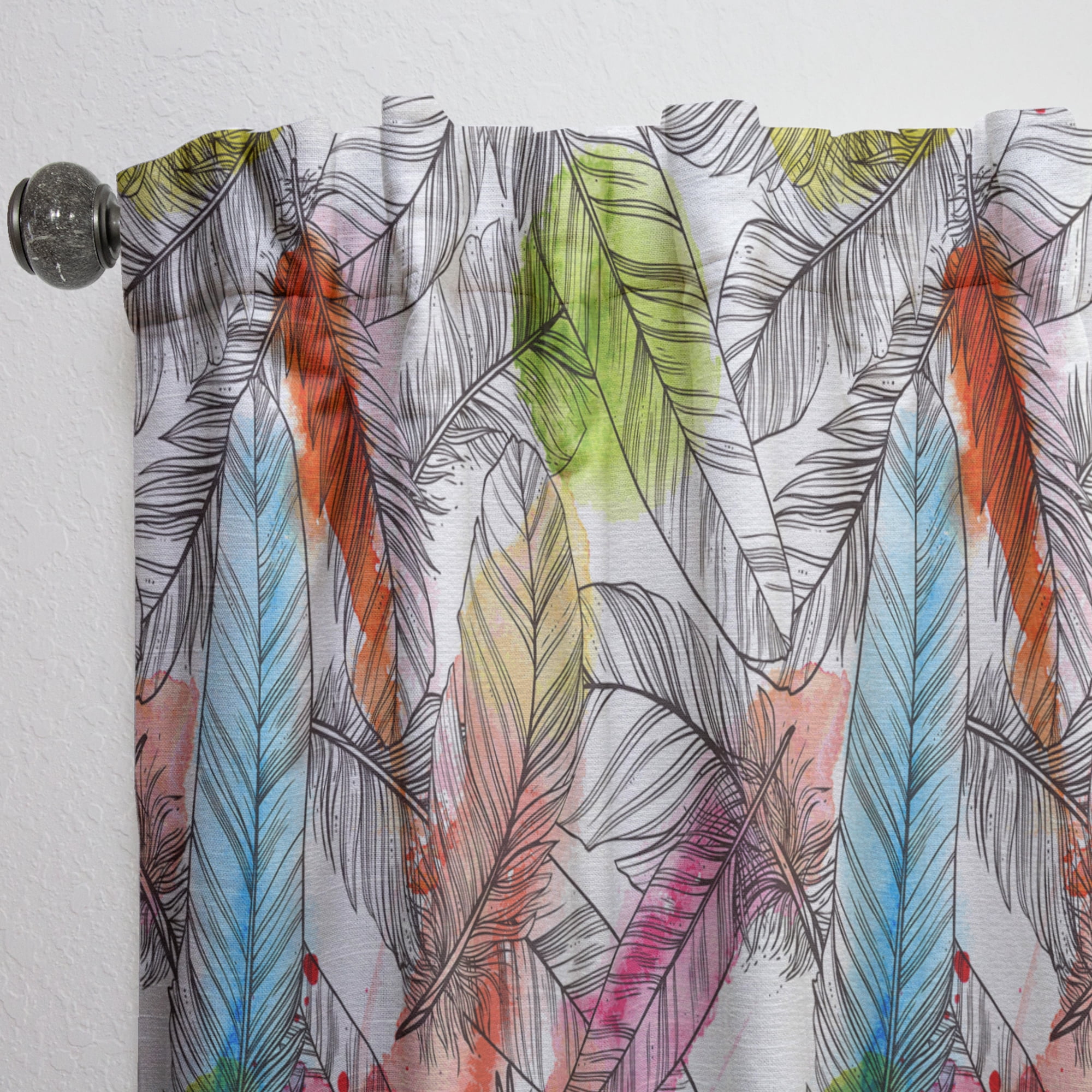 Designart 'Tropical Bright Mood VI' Southwestern Curtain Panel