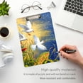 thumbnail image 5 of ALAZA Plastic Clipboard A4 Letter Size Decorative Clipboards for Students Women Men 9" x 12.5" Pigeon Oil Paint, 5 of 6