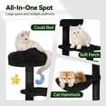 thumbnail image 4 of Árbol para Gatos Meecal Gótico Negro para Gatitos y Gatos Pequeños, 4 of 8