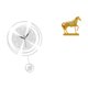 thumbnail image 1 of Reloj de pared,Reloj de pared decorativo para baño y dormitorio.,Estatuas de caballos,Estatuas de caballos Figura de caballo Figura de caballo,Escultura de caballo Adornos de caballo Figuras, 1 of 8