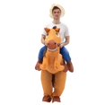 thumbnail image 2 of Disfraz inflable de caballo de cola grande, ropa de fiesta de tela de poliéster, ciclismo animal, 2 of 5