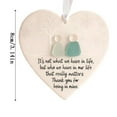 thumbnail image 4 of BingTong Heart-Shaped Sea Glass Friendship Decor,Heart Ornament For Christmas Tree Hanging Ornaments,Sea Glass Art Friendship Heart Ornament For Christmas Hanging Ornaments F, 4 of 8