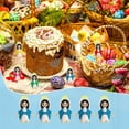 thumbnail image 3 of 24 Pcs Little Virgin Mary Figurines, Christ Toys Mini Virgin Mary Figures, Little Figures to Hide and Seek Sunday School Religious Party Favors Gift for Sunday Easter Eggs, Blue, 3 of 8