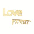 thumbnail image 4 of 10pcs Palabras Familiares De BLESIY Adornos de artesanía de madera, 4 of 6