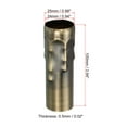 thumbnail image 2 of Uxcell Candle Socket Covers, 3.9 Inch Tall Chandelier Sleeves Candelabra Base Holder, Bronze 3 Pack, 2 of 6