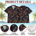 thumbnail image 5 of Netecom Iguanas Hawaiian Shirt for Men, Button Down Summer Beach Short Sleeve, Tropical Style, Sizes S-5XL, 5 of 6
