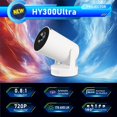thumbnail image 3 of Mini Proyector Portátil Con Alcance Ultracorto Wifi 6 Y Bluetooth 5.4 4K Compatible Con Android 11 Proyector Inteligente Con Más De 4000 Aplicaciones Integradas Control Remoto Altavoz Base Keystone Au, 3 of 5
