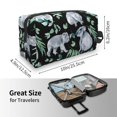 thumbnail image 4 of Goofa Cartoon Koala Bear Printed Toiletry Bag with Handle,Large Capacity Travel Makeup Cosmetic Bag for Women, Carry on Airport Airline Compliant Bag, 4 of 9