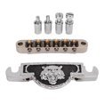thumbnail image 1 of Reemplazo de puente de guitarra eléctrica decorativo plateado Tigre de Metal con montura de rodillo para guitarra, 1 of 14