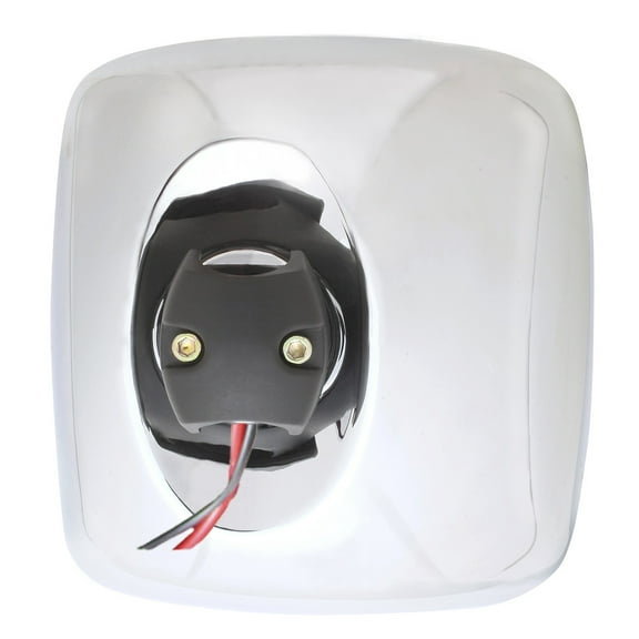 48054 - KS Heavy Duty 01-16 Columbia M2 Aux (Bottom) Mirror Head Chrome Convex Lens Heated Manual OEM Style Mirror - Driver or Passenger Side