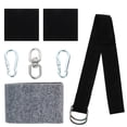 thumbnail image 1 of IFANLANDOR 1 Set Swing Extension Rope Heavy Duty Black Stainless Steel Hammock Fittings Outdoor Use, 1 of 7