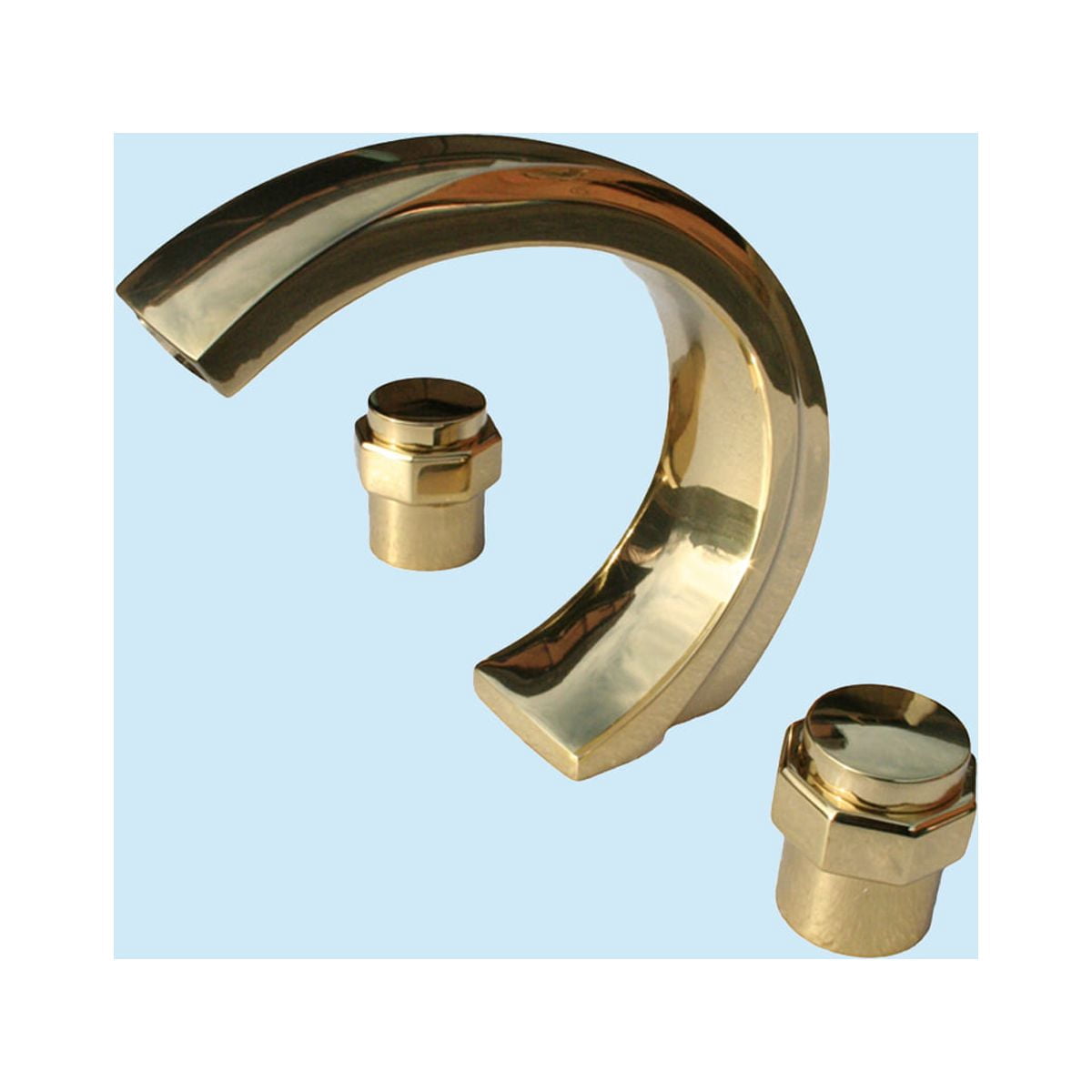 Tub Faucet Bathroom bathtub Tap Heavy Brass C-Style Centerset Deck Mount| Renovators Supply