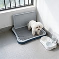 thumbnail image 6 of Puppy Pad Holder - 20x12.4in Indoor Dog Potty, with Splash Guard & Center Post, Pee Pad Holder for Small and Medium-Sized Dogs, Navy, 6 of 6