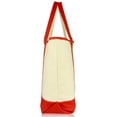thumbnail image 7 of DALIX Pineapple Tote Bag Reusable Grocery Natural Canvas Fruits in Red, 7 of 7
