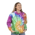 thumbnail image 3 of Colortone  Rainbow Tie Dye Pullover Hoodie, 3 of 4