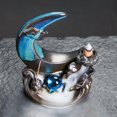 thumbnail image 4 of 1pc Creative Moon and Lotus Leaf Ceramic Incense Burner with Backflow Function for Calming and Relaxing  (Without Incense), 4 of 7