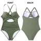 thumbnail image 4 of Tempt Me Traje de baño vintage de dos piezas para mujer, bikini retro con cintura alta fruncida y parte inferior, 4 of 6