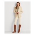thumbnail image 3 of LAUREN RALPH LAUREN Womens Beige Pocketed Lined Striped Wear To Work Blazer Jacket 2, 3 of 4