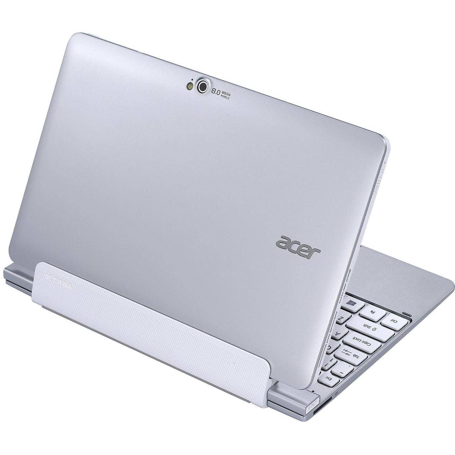 Acer White 10.1" ICONIA W510-1849 2-in-1 Convertible PC with Intel Atom Dual-Core Z2760 Processor, 2GB Memory, 32GB Hard Drive and Windows 8 - image 4 of 9