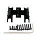 thumbnail image 1 of Vogacara Soporte de caja de cambios RC GOFFLOW, pieza de coche RC, placa de deslizamiento, soporte de caja de cambios para 1:24 AXIAL SCX24 Kits de construcción modelo Negro, 1 of 6