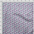thumbnail image 4 of oneOone Silk Tabby Purple Fabric Abstract Floral Dress Material Fabric Print Fabric By The Yard 42 Inch Wide, 4 of 4