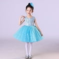 thumbnail image 5 of WMQPNNS Girl's Birthday Dress Blue Dress for Age 11-12 Years Kids Sleeveless Sequin Tutu Dress Flower Girl Dress Party Wedding Pageant Dress Gown Dresses, 5 of 9