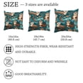 thumbnail image 4 of 2 Pack Sea Otters Pattern Throw Pillow Covers 20x20 Inch, Square Farmhouse Pillowcase, Velvet Cushion Case for Sofa Bedroom Home Decor, 4 of 7