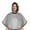 Gray, variant on Waterproof Nylon Salon Cape for Hairstyling,Cutting,Dyeing,Shampooing,and Makeup Application