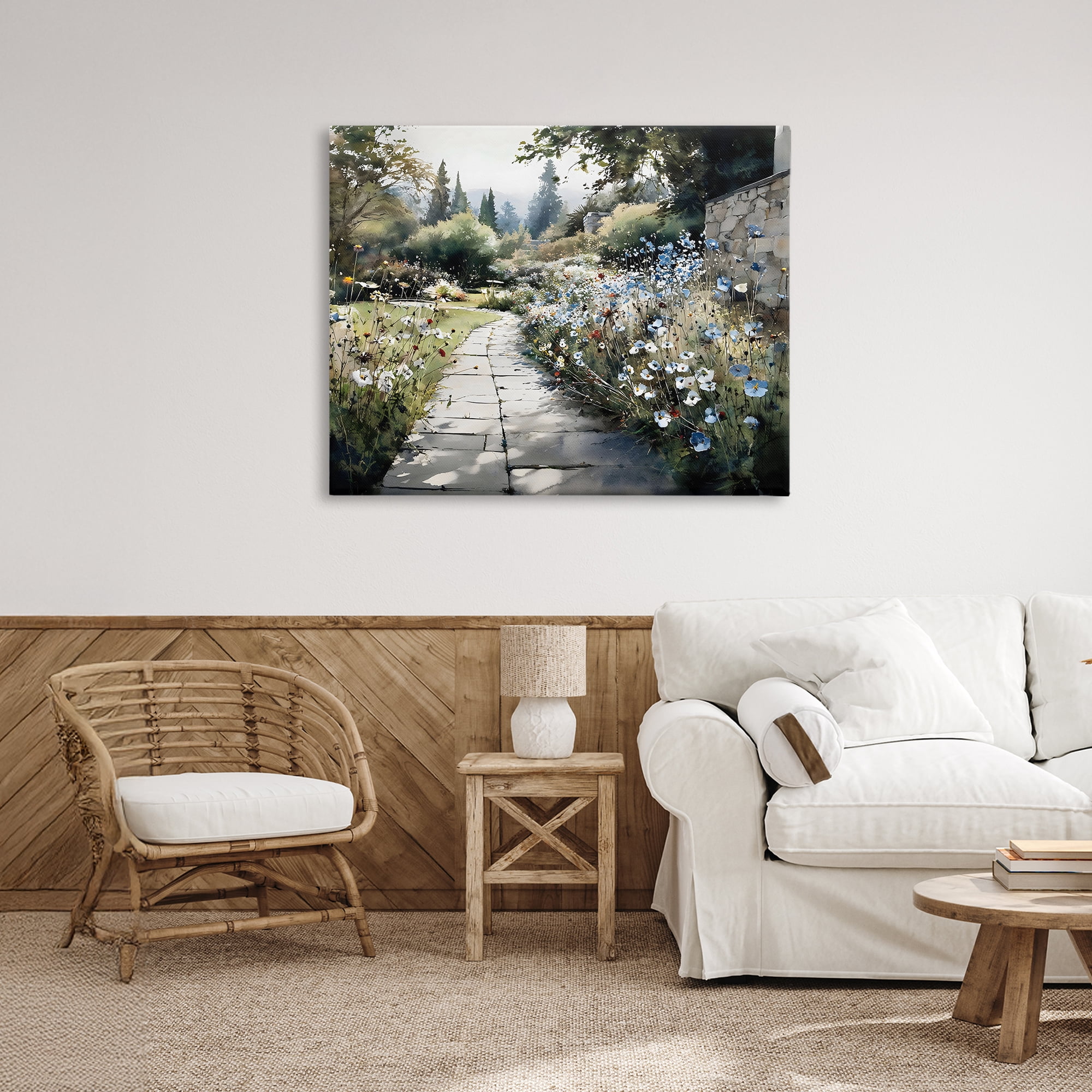 Stupell Industries Garden Pathway in Summer Light Canvas Wall Art, design by Franklyn Gregory
