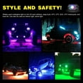 thumbnail image 6 of Nilight RGB LED Rock Lights, Waterproof Multicolor Bluetooth APP Control Underglow Kit for Trucks, SUVs, ATVs, 6 of 8