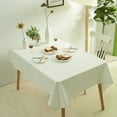 thumbnail image 3 of Knubmt Waterproof Tablecloth Rectangle Table Cloth Linen Washable Decorative Fabric Table Cover for Dining, Party, Banquet, 47x63 inch, 3 of 8