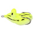 thumbnail image 1 of Señuelos de pesca artificiales realistas, forma de rana de silicona, cebos blandos, accesorio para aparejos (amarillo), 1 of 8