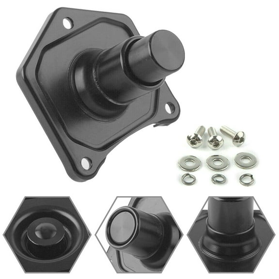 Tekuisi Push Button Starter Improve Reliability with Black Solenoid Cover Push Button Starter for Harley Twin Cam Sportster Dyna