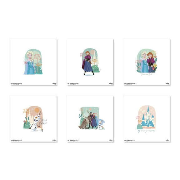 Gallery Pops Disney Frozen 2 - Painterly Style Wall Art Bundle (6-Pack)