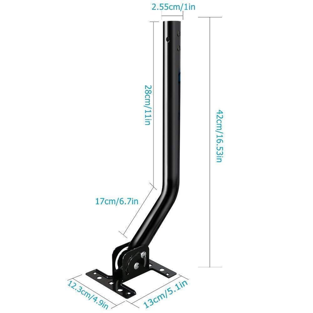 Mount Mast Outdoor TV Antenna Satellite Dish Extender Bracket J-Pole
