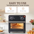 thumbnail image 6 of Elite Gourmet EAF0851B 8.5Qt. Capacity Air Fryer Oven with Time and Temperature Controls, 800-Watts, Includes Recipes, Black, 6 of 8