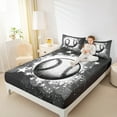 thumbnail image 3 of jejeloiu Baseball Game Twin Sheet Sets,Splashing Ink Twin Fitted Sheet,Sport Theme Flat Sheet,Luxury Bedroom Decor,3pcs, 3 of 7