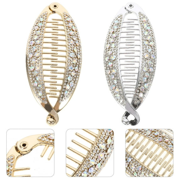 Beaupretty 4pcs Elegant Banana Clips for Tension Hair Accessory Women