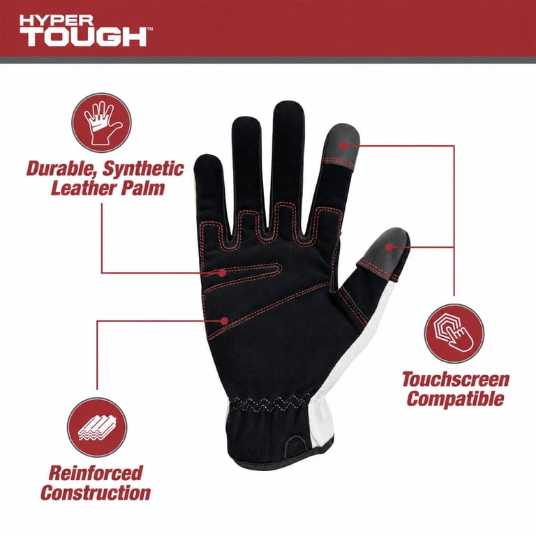 Duck Canvas Work Gloves with Synthetic Leather Palm photo 3