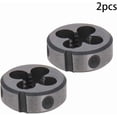 thumbnail image 4 of HUGFEGWE 2pcs 1/4-20 UNC Round Die, Machine Thread Right Hand Threading Die, Alloy Tool Steel CJB91-23383, 4 of 7
