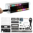 thumbnail image 3 of DC 5V Colorful LED Sound Control Spectrum Rhythm Light Module Digital Clock Electronic DIY Welding Practice Kit, 3 of 5